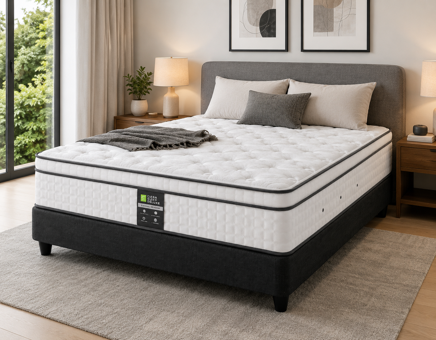Luxury Hybrid Comfort with Plush Pillow Top Support