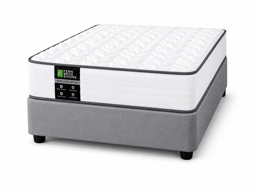 Fern Luxe Orthopaedic Mattress- Firm Bonnel spring mattress. From R1,999. 5-Year Warranty. Free JHB Delivery. In Stock