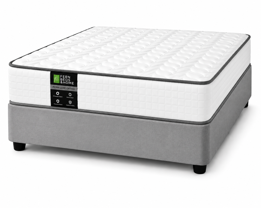 Fern Luxe Orthopaedic Mattress- Firm Bonnel spring mattress. From R1,999. 5-Year Warranty. Free JHB Delivery. In Stock